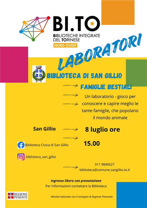 Laboratori nelle Biblioteche Bito.