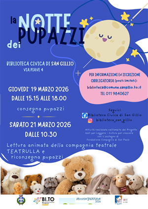 La notte dei pupazzi 2026.